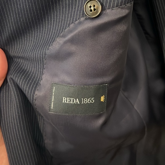 Suitsupply Lazio Navy Pinstripe Suit - Picture 3 of 5